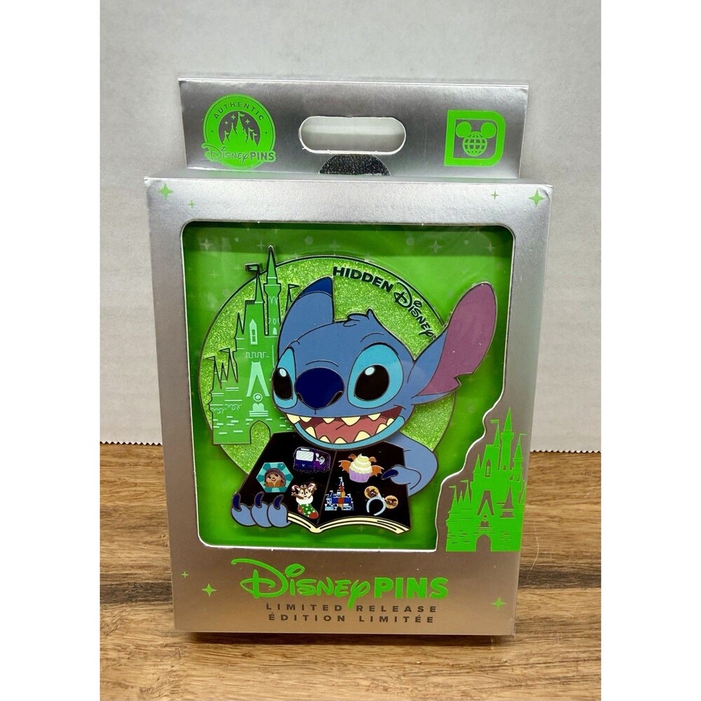 Disney Parks 2026 Stitch Hidden Mickey Mini Jumbo Limited Release Pin New